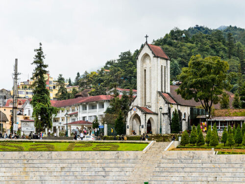 stone church Sapa